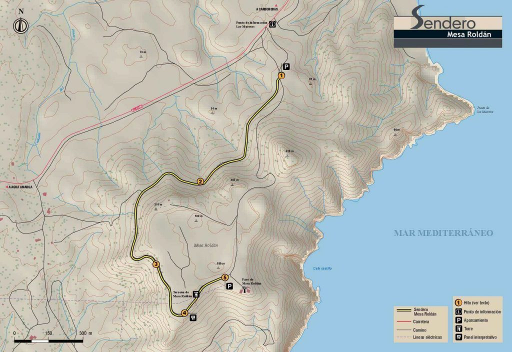 Mapa Sendero Mesa Roldán