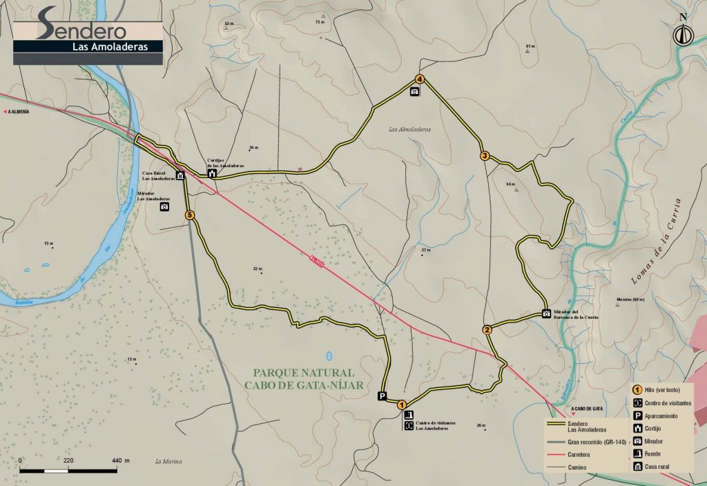 Mapa Ruta Senderismo Las Amoladeras