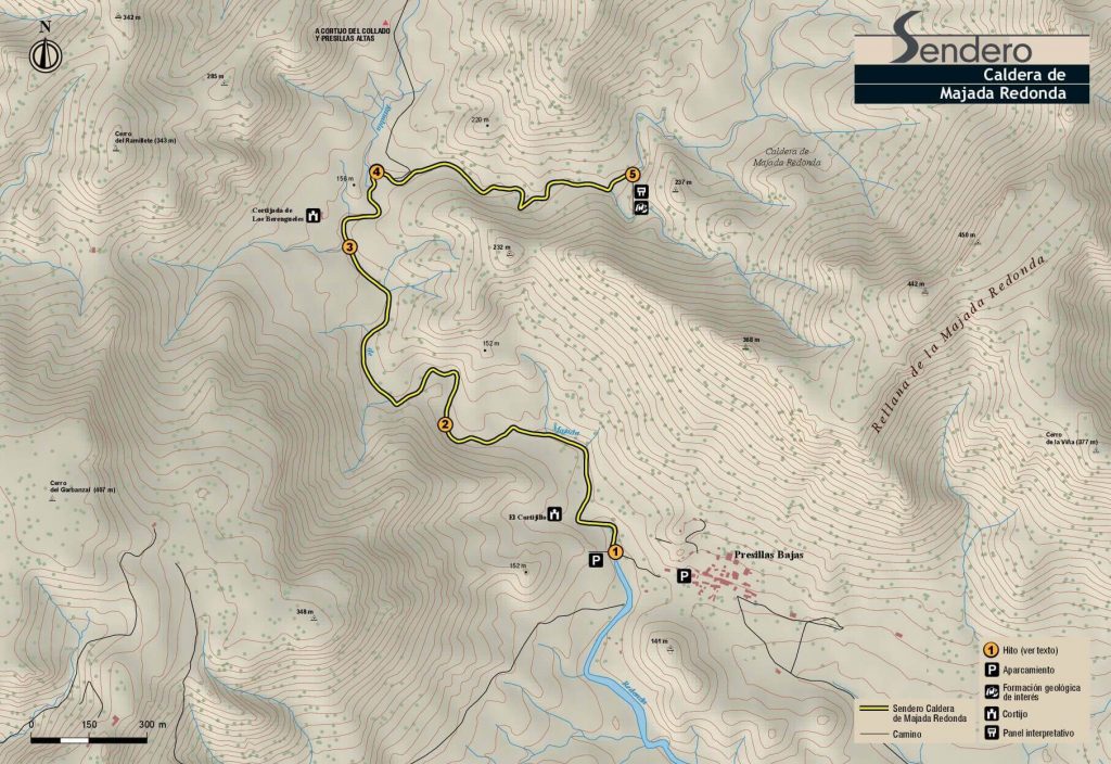 Mapa Caldera de la Majada Redonda