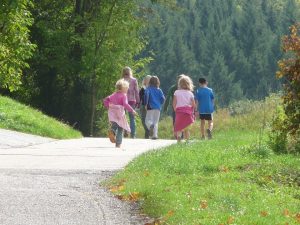 senderismo con niños camino