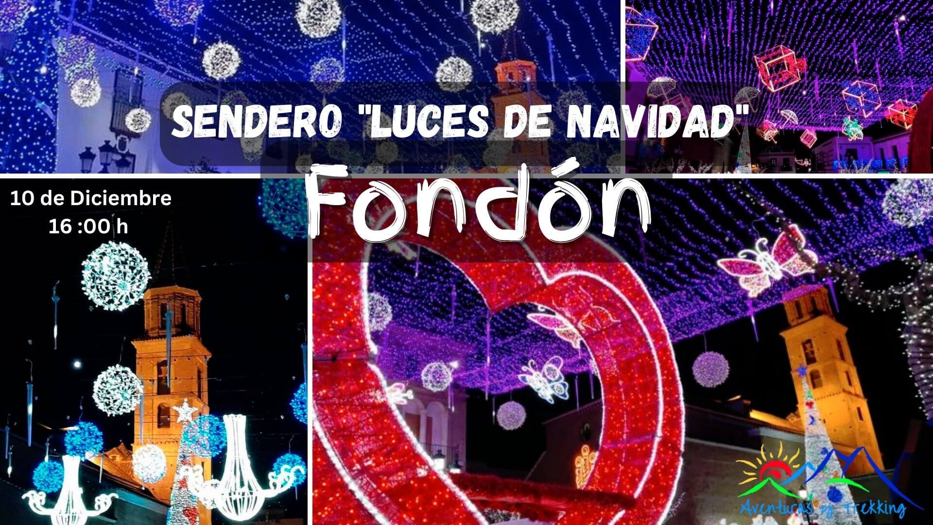 Sendero Luces de Navidad Fondon